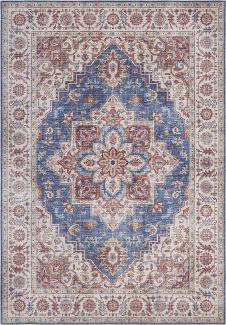 Vintage Teppich Anthea Jeansblau - 120x160x0,5cm