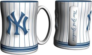 Boelter Brands New York Yankees Coffee Mug - 14oz Sculpted, Pinstripes by Boelter Brands