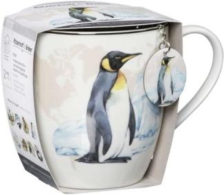 Geschenk-Set Jumbotasse mit Anhänger Wildlife - Jumbotasse mit Anhänger Pinguin