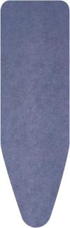 Brabantia Bügelbrettbezug, Baumwolle, Denim-Blau, Size C (124 x 45 cm)