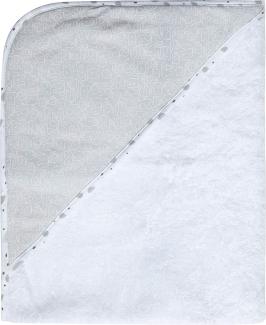 bébé-jou 3010118 Kapuzentuch Ollie 85x75 cm, weiß