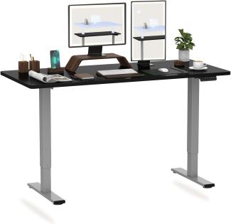 Flexispot Hemera Elektrisch Höhenverstellbarer Schreibtisch mit Tischplatte UND Räder, Memory-Steuerung und Softstart/-Stop& integriertes Anti-Kollisionssystem. (Schwarz, 120 x 60 cm)