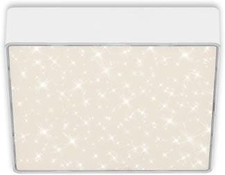 Briloner LED Deckenleuchte Flame Star weiß 15,7 cm mit Sternenhimmel