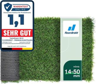 Floordirekt Premium Kunstrasen - Rasenteppich - Rollrasen - Kunststoffrasen - Garten-Rasen - Rasen für Balkon, Terrasse & Garten (Vita (Höhe: 40mm) 200x900 cm