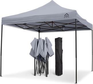 All Seasons Gazebos 3x3m vollständig wasserdichtes Faltpavillon - Metallisch Grau