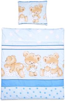 2-teiliges Baby Kinder Bettbezug 80 x 70 cm mit Kopfkissenbezug - Muster 26