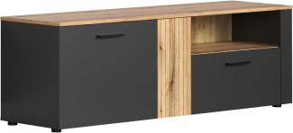 trendteam smart living TV-Lowboard, Holzwerkstoff, Grau, (BxHxT) 150 x 50 x 42 cm