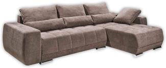 Eckcouch Lopez Couch Schlafsofa Funktionssofa ausziehbar braun 293 cm