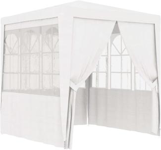 Profi-Partyzelt mit Seitenwänden 2×2m Weiß 90 g/m²