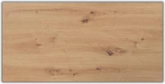bümö® stabile Tischplatte 2,5 cm stark - DIY Schreibtischplatte aus Holz | Bürotischplatte belastbar mit 120 kg | Spanholzplatte, Platte für Büro, Tisch & mehr (Rechteck: 200 x 100 cm, Asteiche)