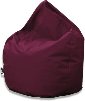 PATCH HOME Patchhome Sitzsack Tropfenform - Weinrot für In & Outdoor XXL 420 Liter - mit Styropor Füllung in 25 versch. Farben und 3 Größen