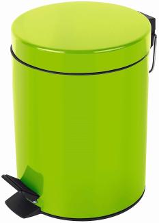 Spirella Kosmetikeimer "Sydney Grün" Mülleimer Treteimer Abfalleimer - 5 Liter – mit herausnehmbaren Inneneimer
