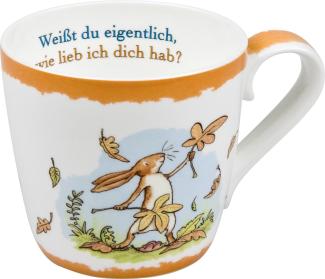 Könitz Weißt Du Eigentlich Becher, Herbst, Tasse, Kaffeetasse, Bone China, Hasen, 415 ml, 11 2 057 1533