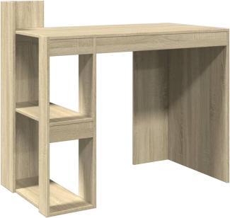 vidaXL Schreibtisch, Holzwerkstoff, 94 x 56,5 x 103,5 cm, Sonoma-Eiche