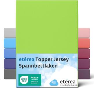 etérea Jersey Topper Spannbettlaken Spannbetttuch Apfelgrün 140x200 - 160x200 cm