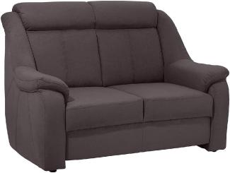 Cavadore 2-Sitzer Beata / 2er Couch im modernen Design / 138 x 98 x 92 / Mikrofaser Grau