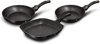 Berlinger Haus Frying pan SET OF 3 GRANITE PANS BERLINGERHAUS BLACK ROSE BH-6156