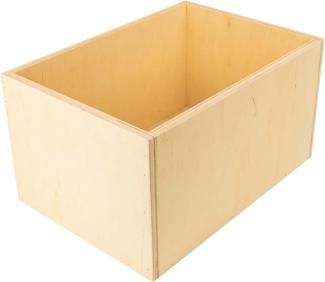 Aufbewahrungsbox - 100% Birke multiplex Massiv Holz, variable Schubladen - handgefertigt in Deutschland Aufbewahrungsbox 39 x 21 x 29 cm