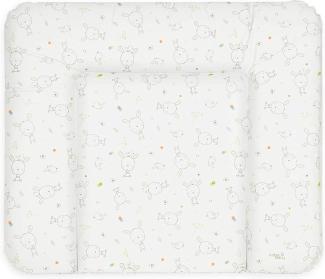 Ceba Baby Wickelauflage Wickelunterlage Wickeltischauflage 70x85 cm Abwaschbar - Weiß Traumhase 70 x 85 cm