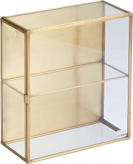 House Doctor Schrank, Messing, Glas, 35 x 15 x 40
