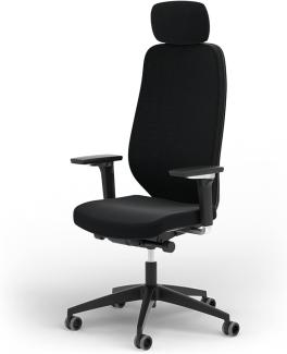 Ergotopia® MasterBack Pro ergonomischer Bürostuhl mit 3D Neigungsmechanik - Premium Schreibtischstuhl Made in Germany mit Lordosenstütze, Synchronmechanik & verstellbaren 5D Armlehnen