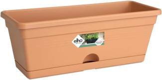 Elho Green Basics Balkonkasten Mini 30 - Übertopf - Mild Tonrot - Drinnen, Draußen & Balkon - L 11. 9 x W 29. 8 x H 10. 6 cm