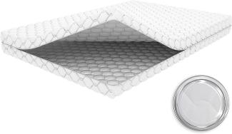 Crownmiller Microfaser Ersatz Matratzenbezug, 60°C waschbar, 4-seitiger Reißverschluss 180x210 cm (Sondergröße), 6 cm (Topper von 5-8cm)