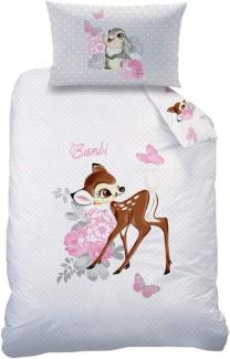Baby Wende Bettwäsche Disney Bambi 100 x 135 cm 100% Baumwolle