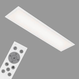 BRILONER Leuchten - Smarte LED Deckenleuchte, WiFi Deckenlampe, Ultra Flach, CCT, RGB, Dimmbar, Sprachsteuerung, Fernbedienung, Weiß, 1 Stück (1er Pack), 7344-016
