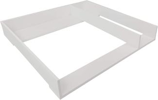 Puckdaddy 'Malte' Wickelaufsatz mit Trennfach, weiß, für IKEA Malm
