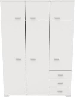 Parisot Kleiderschrank 6-türig Galaxy 2 Weiß