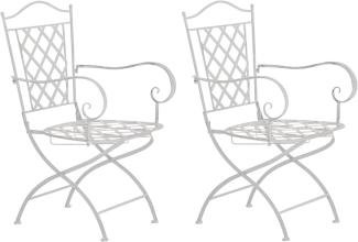 2er Set Stühle Adara (Farbe: antik weiß)