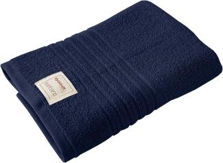 Bio Baumwolle Handtücher - alle Größen & Trendfarben Handtuch, 50x100 cm, marine