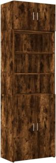 Hochschrank Räuchereiche 70x42,5x225 cm Holzwerkstoff 3281319