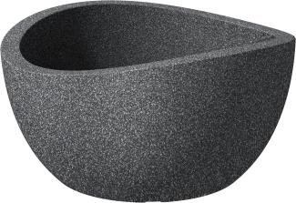 Scheurich Pflanzschale Wave Globe Bowl Serie 252 schwarz granit Ø 40 cm