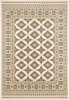 Orientalischer Kurzflor Teppich Sao Buchara Ivory Beige - 160x230x0,9cm