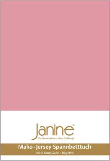 Janine Mako Jersey Spannbetttuch Bettlaken 140-160x200 cm OVP 5007 21 altrose