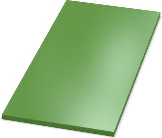 AUPROTEC Tischplatte 19mm grün 1800 x 800 mm Holzplatte melaminharzbeschichtet Spanplatte mit Umleimer ABS Kante Auswahl: 180 x 80 cm