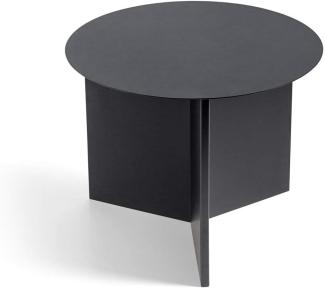 HAY Slit Table Round Beistelltisch, Stahl, Black, 35,5cm