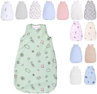 Lorelli Baby-Sommerschlafsack Summer, Länge 100 cm Breite 50 cm, 100% Baumwolle hellgrün