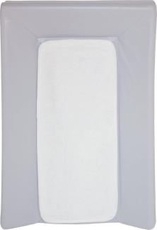 Babycalin 'Luxus' Wickelauflage grau 50 x 70 cm, inkl. Handtuch weiß
