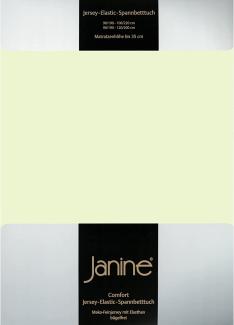 Janine Jersey Elastic Spannbetttuch | 90x190 cm - 100x220 cm | limone
