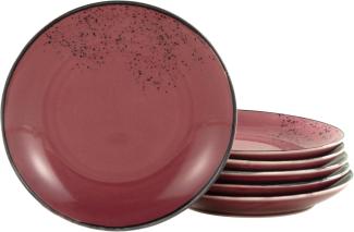 CreaTable 21994 Nature Collection Dessertteller Ø 21 cm, berry, 6-teilig (1 Set)