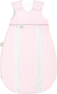 Odenwälder Jersey-Schlafsack prima klima springing dots rose quarz, Größe:90