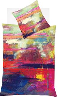 Fleuresse Mako-Satin Bettwäsche Bed Art S Shrewsbury multicolor | 155x220 cm + 80x80 cm