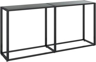 Konsolentisch Schwarz 160x35x75,5 cm Hartglas