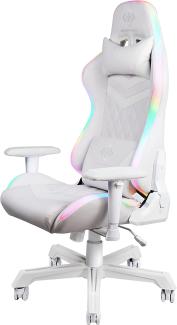 GAMING Stuhl mit LED RGB-Beleuchtung aus Kunstleder