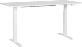 Schreibtisch weiß 180 x 80 cm elektrisch höhenverstellbar DESTINES