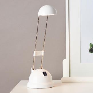 Lightbox Schreibtischlampe LED Tischleuchte schwenkbar 44cm Höhe Kippschalter warmweißes Licht 5,7W, 600lm Kunststoff/Metall, weiß