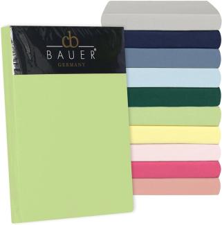 Curt Bauer Uni-Mako-Satin Spannbettlaken 1 teilig Spannbetttuch ca. 90/200 cm 0000-3846 Uni-Mako-Satin nebel